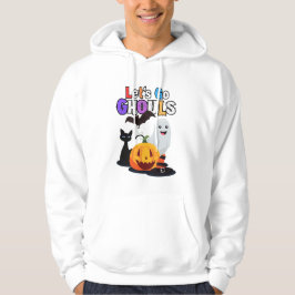 Sudadera Let's Go GHOULS: Halloween negro y Naranja espanta