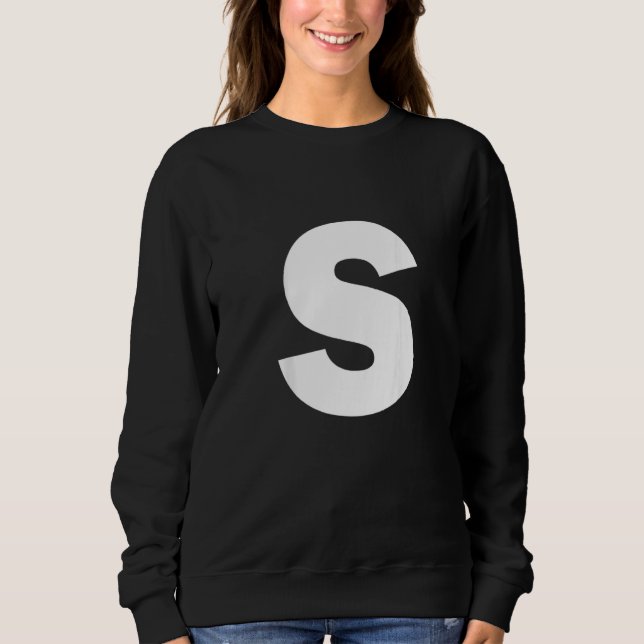 Sudadera Letter S Capital Alphabet Halloween Carnival Group (Anverso)