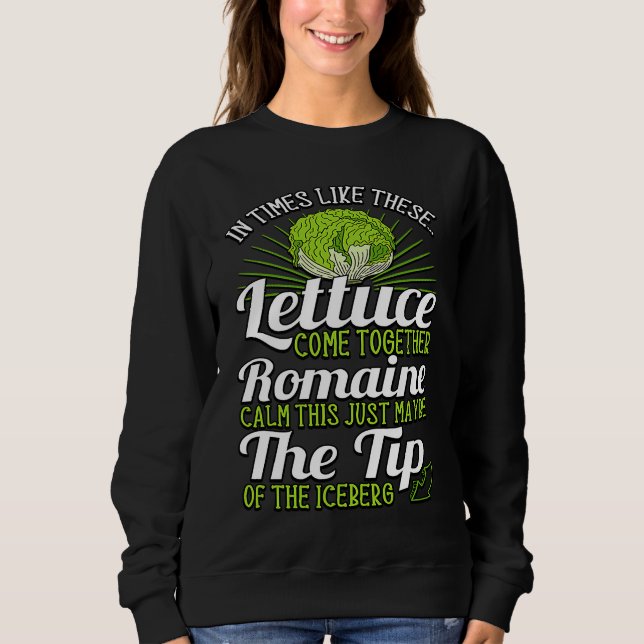 Sudadera Letttuce Leaf Vegetable Vegetarian Vegan Romaine C (Anverso)
