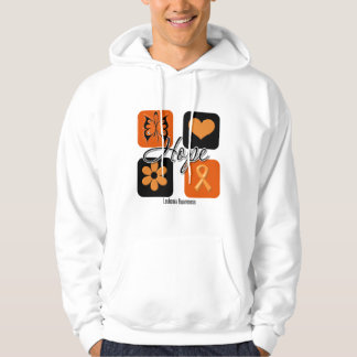 Sudadera Leucemia esperanza amor inspira conciencia