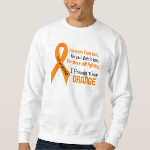 Sudadera Leucemia Uso con orgullo Naranja