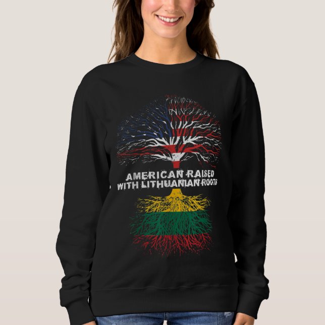Sudadera Levantado con raíces lituanas, Lituania (Anverso)