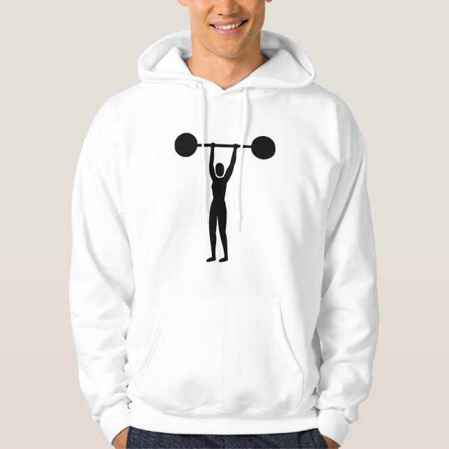 Sudadera Levantamiento de Pesas 02 - Negro (Anverso)