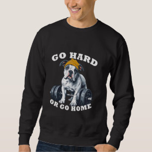 Sudadera Levantamiento de peso de bombeo Bulldog americano 