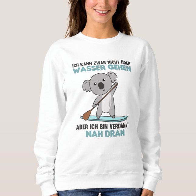 Sudadera Levántate Con El Gente Gracioso De Koala (Anverso)