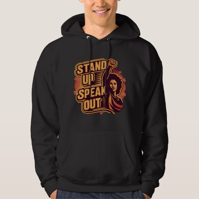 Sudadera Levántate, Habla (Anverso)