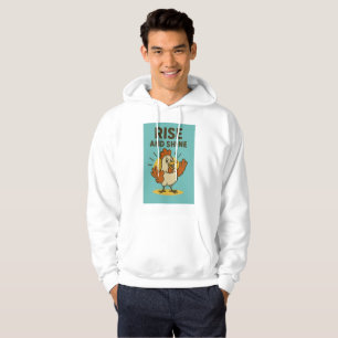 Sudadera Levántate y resplandece pollo feliz
