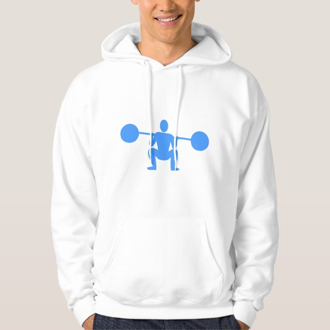 Sudadera Levante de peso 01 - Azul bebé (Anverso)