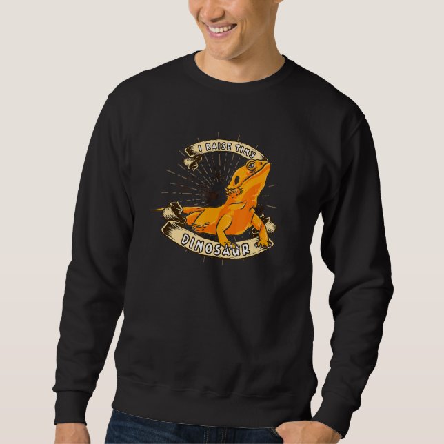 Sudadera Levanto un dragón con barba de dinosaurios (Anverso)