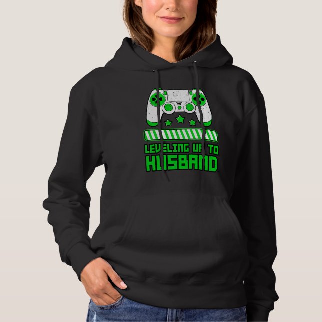 Sudadera Leveling Up To Husband Gamer Boyfriend Game Contro (Anverso)