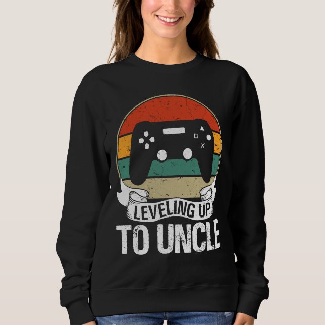 Sudadera Leveling Up To Uncle Pregnancy Announcement 2023 G (Anverso)
