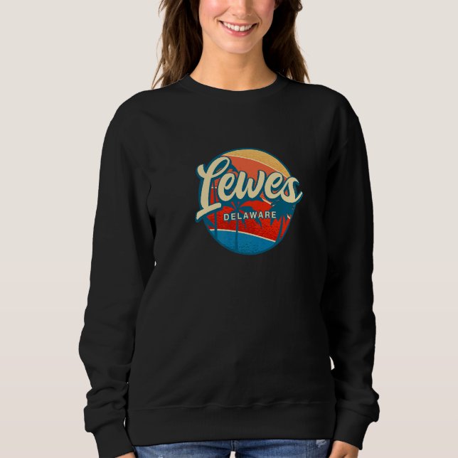 Sudadera Lewes Delaware Summer De Tropical Lewesian Beach (Anverso)