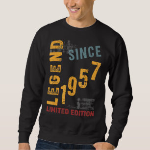 Sudadera Leyenda 1957 Cumpleaños de 65 años