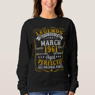 Sudadera Leyenda clásica nacida en 1961 Mitos del Hombre 61