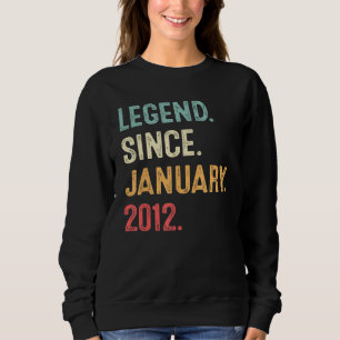 Sudadera Leyenda de 11 años desde enero de 2012