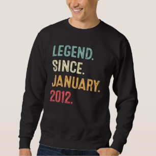 Sudadera Leyenda de 11 años desde enero de 2012