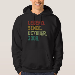 Sudadera Leyenda de 13 años desde octubre de 2009 13º nacim