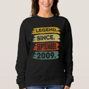 Sudadera Leyenda de 13 años desde septiembre de 2009 13th B