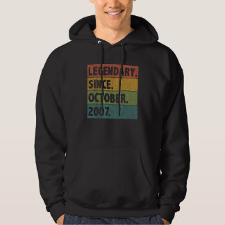 Sudadera Leyenda de 15 años desde octubre de 2007 15º nacim