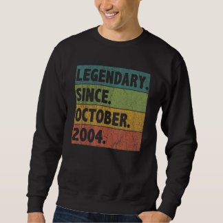 Sudadera Leyenda de 18 años desde octubre de 2004 18º nacim