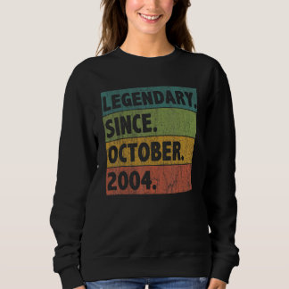 Sudadera Leyenda de 18 años desde octubre de 2004 18º nacim