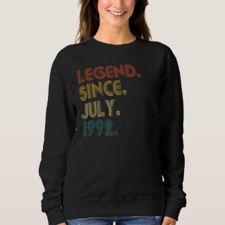 Sudadera Leyenda de 30 años desde julio de 1992 30º cumplea