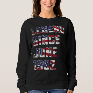 Sudadera Leyenda de 30 años desde junio de 1992 30º cumplea