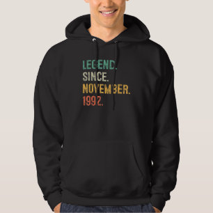 Sudadera Leyenda de 30 años desde noviembre de 1992 Cumplea