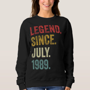 Sudadera Leyenda de 33 años desde julio de 1989