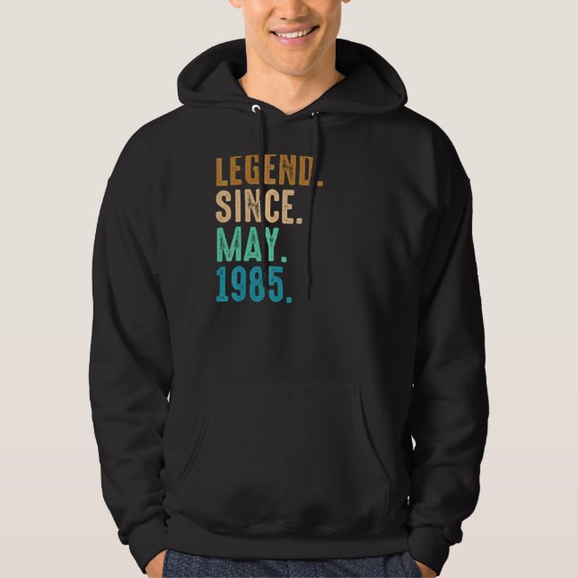 Sudadera Leyenda de 37 años desde mayo de 1985 (Anverso)