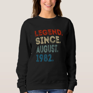 Sudadera Leyenda de 40 años desde agosto de 1982 40º nacimi