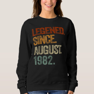 Sudadera Leyenda de 40 años desde agosto de 1982 40º nacimi