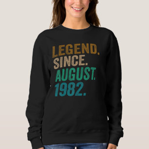 Sudadera Leyenda de 40 años desde agosto de 1982 40 cumplea