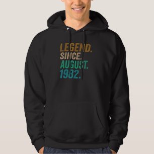 Sudadera Leyenda de 40 años desde agosto de 1982 40 cumplea