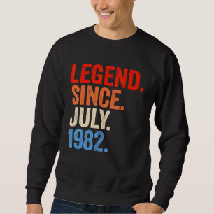 Sudadera Leyenda de 40 años desde julio de 1982 40º cumplea