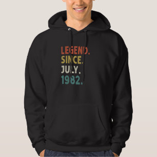 Sudadera Leyenda de 40 años desde julio de 1982 40º cumplea