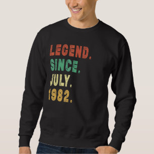 Sudadera Leyenda de 40 años desde julio de 1982 40º cumplea