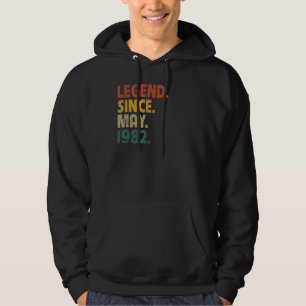 Sudadera Leyenda de 40 años desde junio de 1982 40 cumpleañ