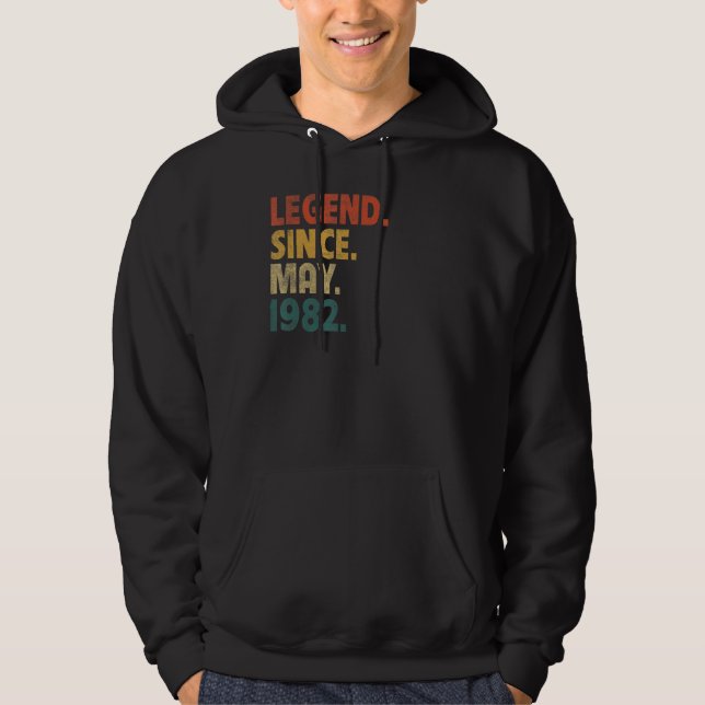 Sudadera Leyenda de 40 años desde junio de 1982 40 cumpleañ (Anverso)