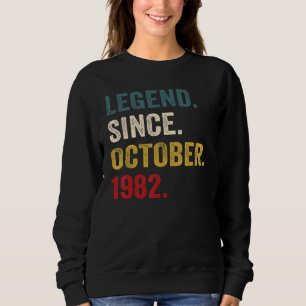 Sudadera Leyenda de 40 años desde octubre de 1982 40º cumpl