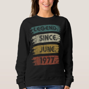 Sudadera Leyenda de 45 años desde junio de 1977