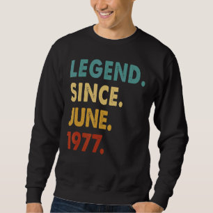 Sudadera Leyenda de 45 años desde junio de 1977