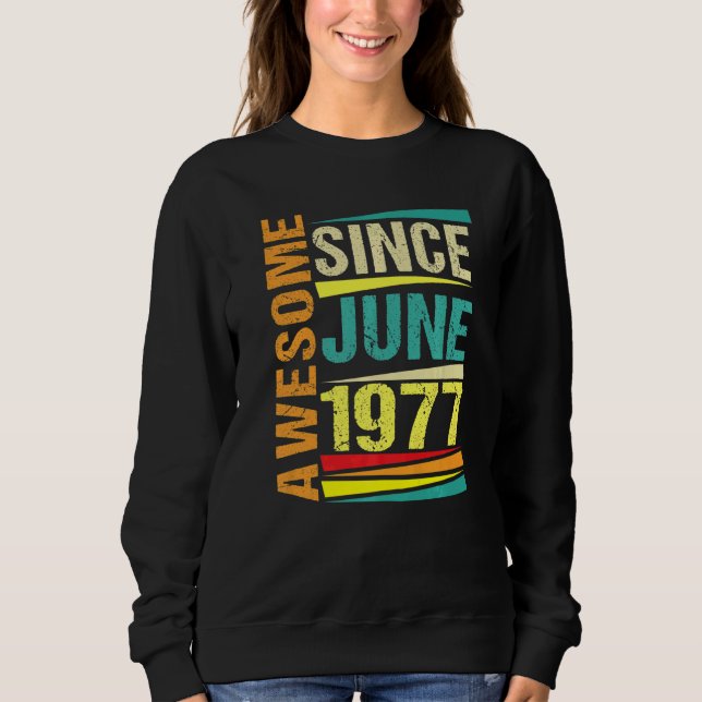 Sudadera Leyenda de 45 años desde junio de 1977 (Anverso)