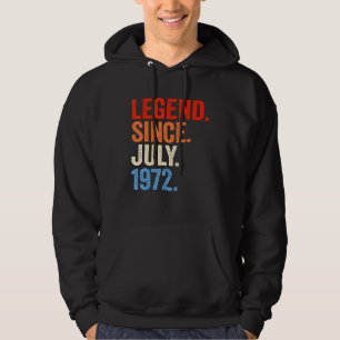Sudadera Leyenda de 50 años desde julio de 1972 50º cumplea