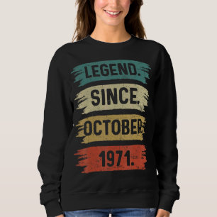Sudadera Leyenda de 51 años desde octubre de 1971