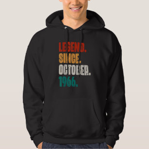 Sudadera Leyenda de 56 años desde octubre de 1966 56º nacim
