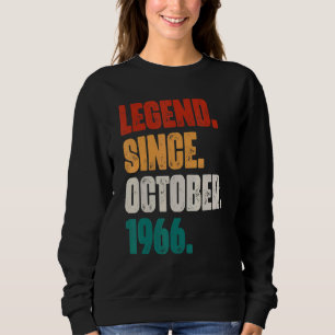 Sudadera Leyenda de 56 años desde octubre de 1966 56º nacim