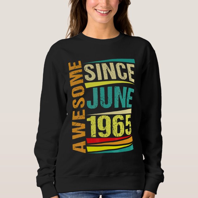 Sudadera Leyenda de 57 años desde junio de 1965 57 cumpleañ (Anverso)