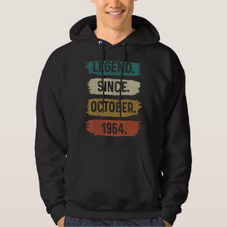 Sudadera Leyenda de 58 años desde octubre de 1964 58º nacim