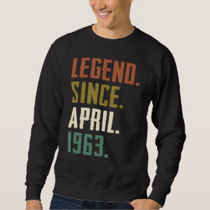 Sudadera Leyenda de 59 años desde abril de 1963 59º cumplea